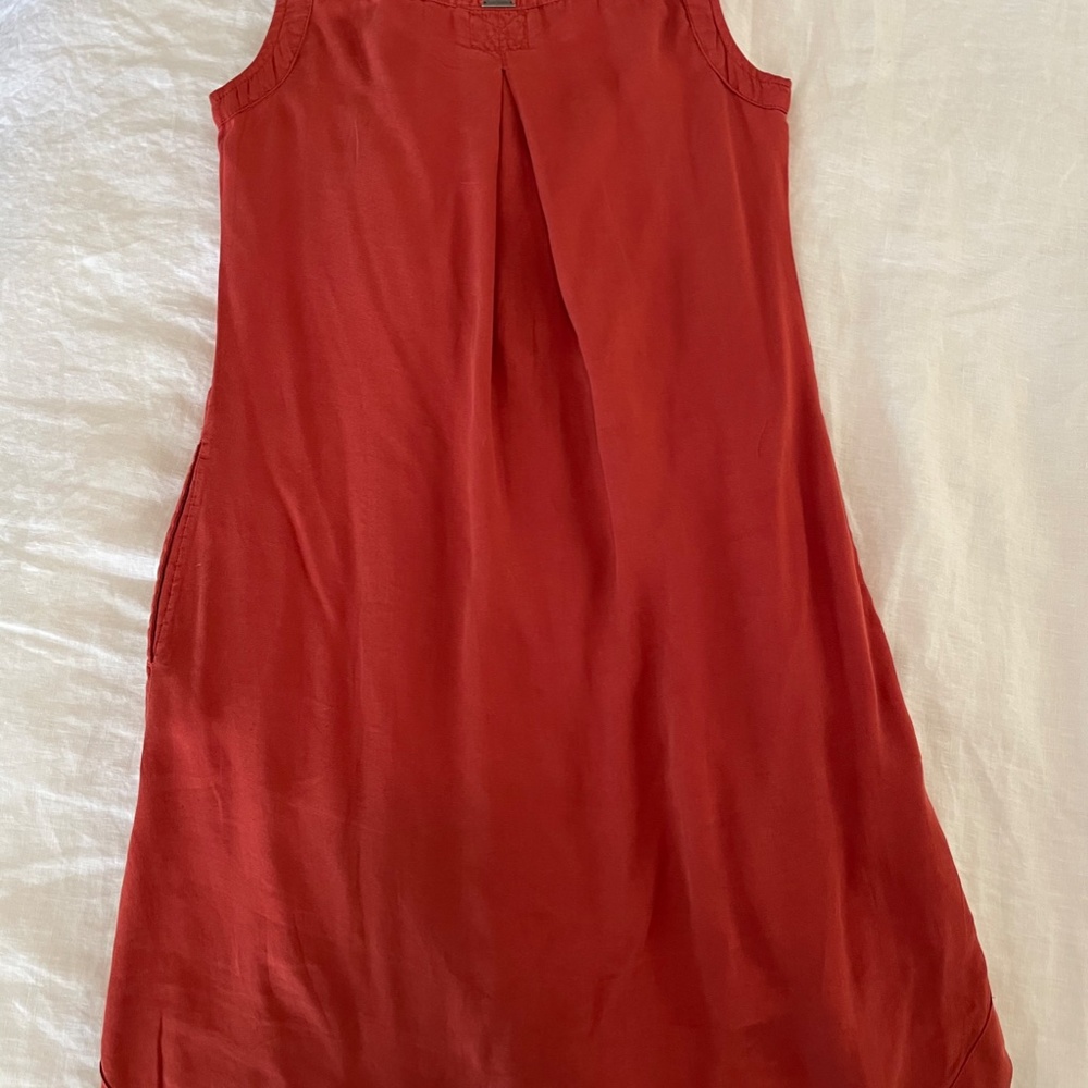 Prana Brick Red Utility Dress Size XS - Picture 2 of 4